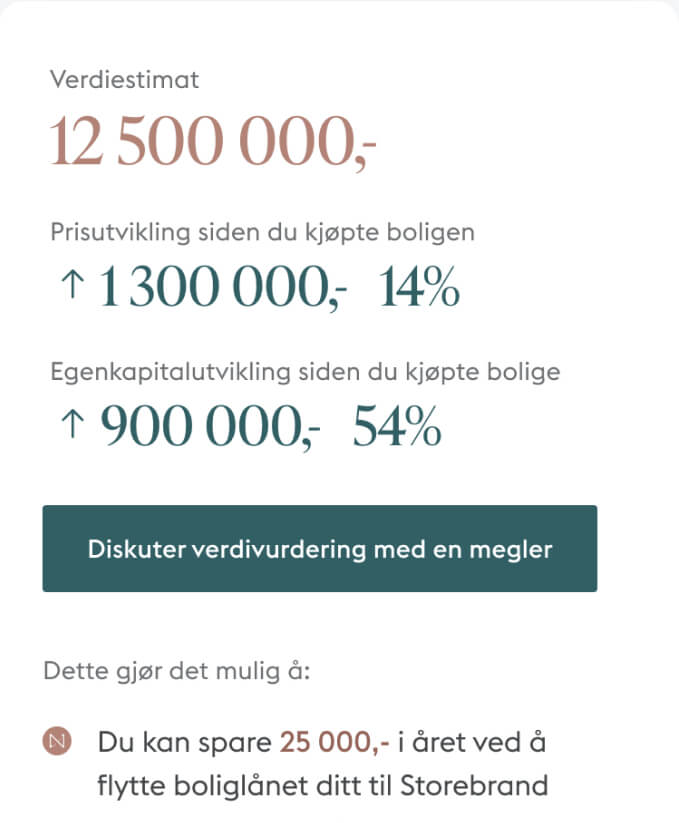 screenshot of app